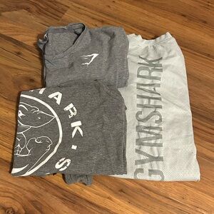 Gray Gymshark T-Shirts Bundle